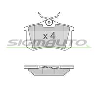 SPA806 SIGMAUTO Kit pastiglie freno, Freno a disco per ,AUDI,CITROËN,DS,FIAT,FOR