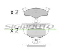 SPA808 SIGMAUTO Kit pastiglie freno, Freno a disco per SEAT,VW