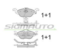 SPA810 Kit pastiglie freno, Freno a disco Sigmauto