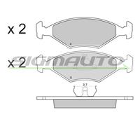 SPA822 Kit pastiglie freno, Freno a disco Sigmauto