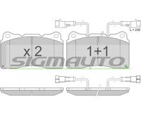 SPA836 Kit pastiglie freno, Freno a disco Sigmauto