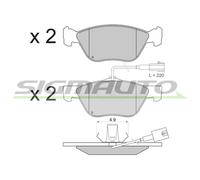 SPA838 Kit pastiglie freno, Freno a disco