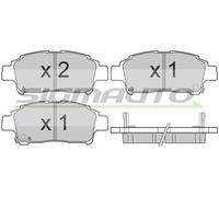 SPA839 SIGMAUTO Kit pastiglie freno, Freno a disco per TOYOTA