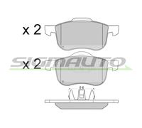 SPA842 Kit pastiglie freno, Freno a disco Sigmauto
