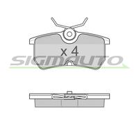 SPA844 Kit pastiglie freno, Freno a disco Sigmauto