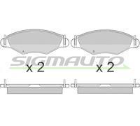 SPA847 Kit pastiglie freno, Freno a disco Sigmauto