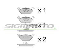SPA848 Kit pastiglie freno, Freno a disco Sigmauto