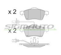SPA868 Kit pastiglie freno, Freno a disco Sigmauto
