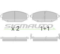 SPA871 Kit pastiglie freno, Freno a disco Sigmauto
