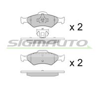 SPA873 Kit pastiglie freno, Freno a disco Sigmauto