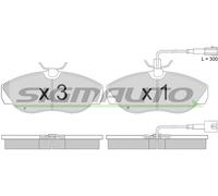 SPA888 Kit pastiglie freno, Freno a disco Sigmauto