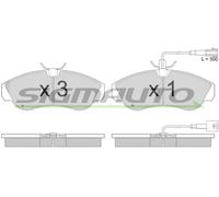 SPA889 Kit pastiglie freno, Freno a disco Sigmauto