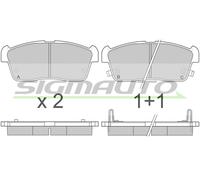 SPA902 Kit pastiglie freno, Freno a disco Sigmauto