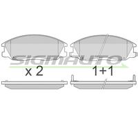 SPA909 Kit pastiglie freno, Freno a disco Sigmauto