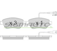 SPA942 SIGMAUTO Kit pastiglie freno, Freno a disco per ABARTH,ALFA ROMEO,CITROËN