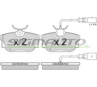 SPA946 Kit pastiglie freno, Freno a disco Sigmauto