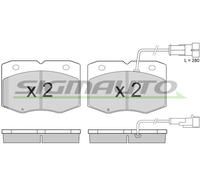 SPA949 SIGMAUTO Kit pastiglie freno, Freno a disco per ,IVECO