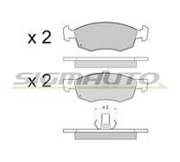 SPA951 Kit pastiglie freno, Freno a disco Sigmauto