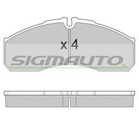 SPA952 Kit pastiglie freno, Freno a disco Sigmauto