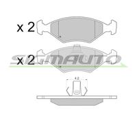 SPA959 Kit pastiglie freno, Freno a disco Sigmauto