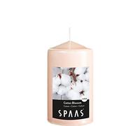 Spaas 12 Candele cilindriche profumate, 60/100 mm, ± 25 Ore, Fiori di Cotone
