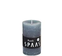 Spaas - 12 Candele cilindriche rustiche Non profumate, in Cera di paraffina, Diametro 48 mm x Altezza 80 mm