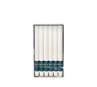 Spaas - 12 Candele rustiche Non profumate, in Cera di paraffina, 21 x 250 mm, Colore: Bianco