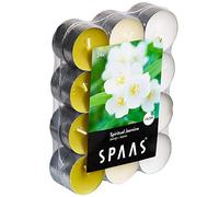 Spaas 24 lumini profumati, Colori Assortiti, ± 4,5 Ore, Gelsomino Spirituale