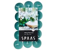 Spaas 30 Candele profumate in Flatpack, 4,5 Ore, Minty Hamman