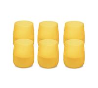 Spaas 6 Candele Profumate alla Citronella Soft Glow, Lemon Breeze, 38 Ore, Colore Giallo Chiaro