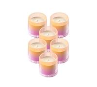 Spaas 6 candele senza profumo, ± 27 ore, Lillà Floreale