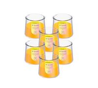 Spaas 6 PureLight candele profumate alla citronella, ± 33 ore, Giallo Vivido