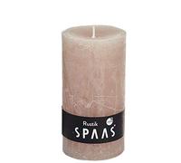 Spaas 8 candele rustiche non profumate a colonna, 70/130 mm, ± 60 ore, beige, cera paraffina, D 70 mm x H