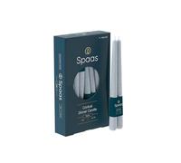 Spaas - 8 x 2 eleganti candele rustiche da tavola, 6,5 ore, colore: azzurro