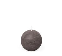 Spaas - Candela a sfera in stile rustico, 80 mm, 24 ore, grigio scuro