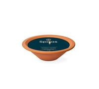 Spaas - Candela da giardino con fiamma reale in teglia di terracotta, ± 13 ore, colore: Nero