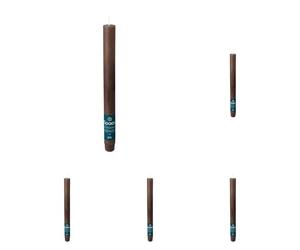 Spaas Candela da tavola in stile rustico 8 ore, marrone scuro (Confezione da 5)