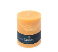 Spaas - Candela pilastro in stile rustico, 100/130 mm, 95 ore, sabbia