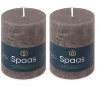 Spaas Candela pilastro in stile rustico 70/95 mm 35 ore, grigio scuro (Confezione da 2)