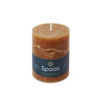 Spaas - Candela pilastro in stile rustico, 80/110 mm, 65 ore, cognac