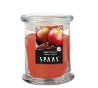 Spaas - Candela profumata in barattolo per la casa, 60 ore, mela cannella