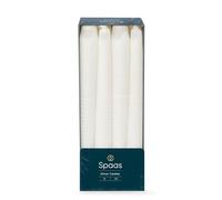 Spaas Candele da cena coniche, 8 ore, colore bianco, 8 pezzi, White