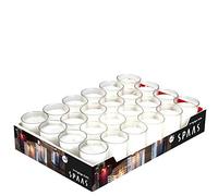 Spaas Candle Confezione da 24 Candele Godets Trasparenti