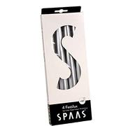 Spaas Festilux, 4 Candele da tavola, 23/250 mm, 8 Ore, Colore: Argento