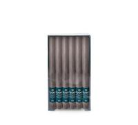 Spaas Tortora 12 x 12 Candele rustiche Non profumate per la casa, ± 8 Ore, Cera di paraffina, D 21 mm x H 250 mm