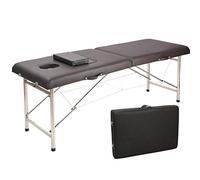 Spabord Tavolo da Massaggio Pieghevole in Alluminio 2 Pezzi Divano Spa Salone di Bellezza Tavolo per Terapia Terapia (Grigio)