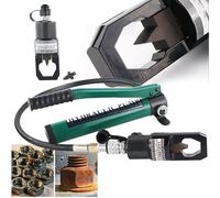 Spaccadadi idraulico da 16 tonnellate con corsa di 20 mm, strumento professionale per la rimozione di dadi arrugginiti, include lame grandi e piccole e pompa manuale