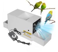 Spaccagusci Soffiati per Mangime per Uccelli - Vagliatore Elettrico con Ventola a Velocità Regolabile e 2 Cassetti - Spaccagusci per Miglio - Riso