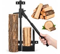 Spaccalegna da parete, Spaccalegna manuale | Taglialegna Portatile con Trasmissione a Leva per Caminetti, Campeggio, Barbecue e Saune