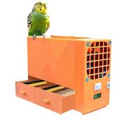 Spaccalegna elettrico for mangime for uccelli, macchina for la pulizia dei semi for uccelli, spaccalegna for cereali con spia luminosa digitale, soffiaggio elettrico for mangime con 2 cassetti